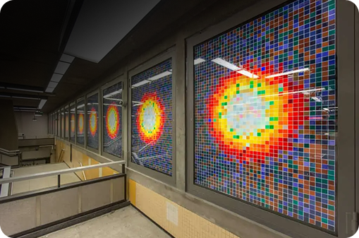Kunstbescherming in Treinstation Canada — Aelbrecht-Maes