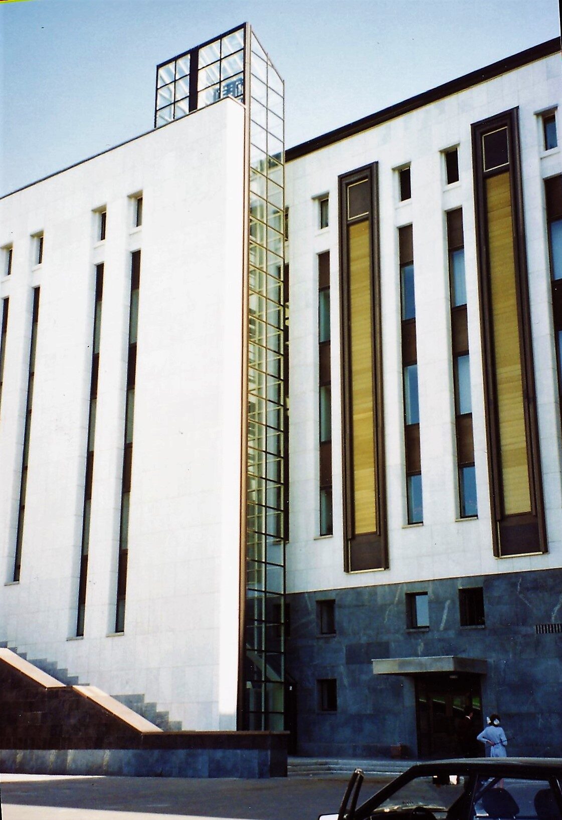 Liftschacht voor Museum in Moskou — detailbeeld